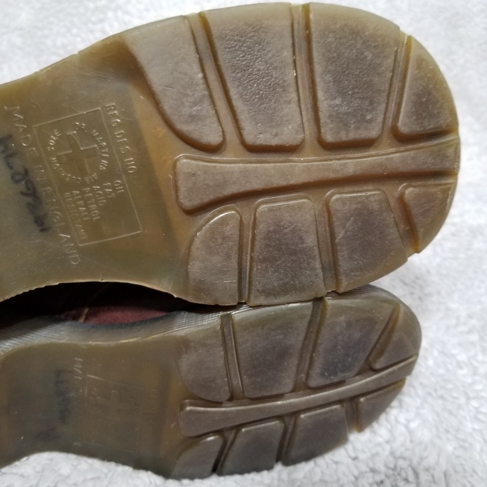 Vintage Dr Martens 8433 Club Sole Made in England 6 Hole Brown Boots Size 4 - Picture 14 of 16